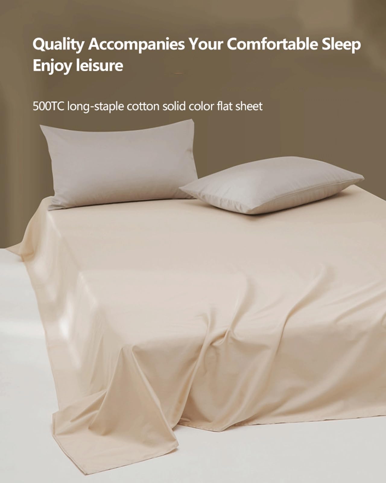 Sábanas Planas 120x230cm a 245x270cm Sabanas encimeras 500TC satén de algodón de Fibra Larga sábana Superior Ultra Suave Ropa de Cama(Blue,120x230cm)