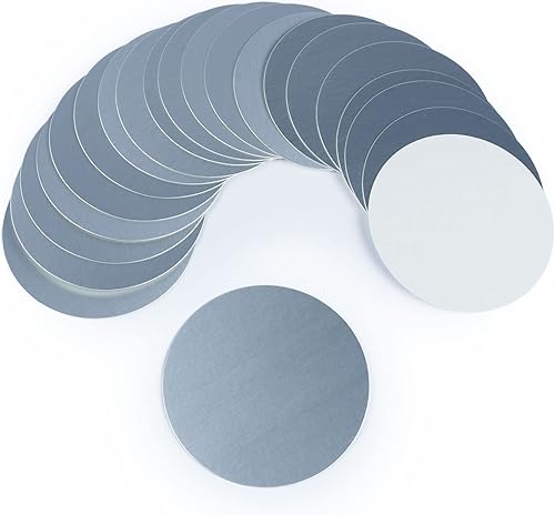 U.S. Solid Revestimiento de tapa de aluminio sellado térmico para tapa de botella de PP (100 piezas, 2.165 in2.17 pulgadas)