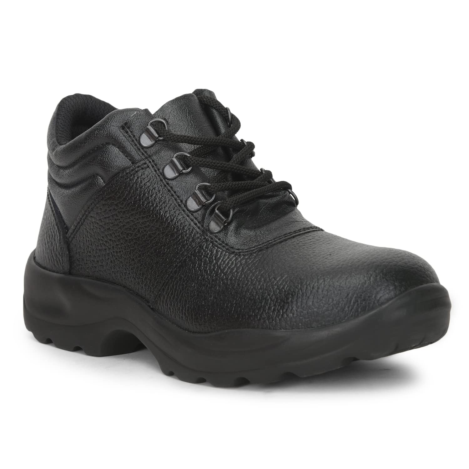 Liberty Freedom SHAKTIAK Lacing Safety Shoes for Men with Leather Upper | PU Sole | Padded Foam Insole| Anti-Skid | Shock Absorber | Water Resistance | Comfortable for All Weather (Black - 45) (B09LM39ZCW) Amazon Price History, Amazon Price Tracker