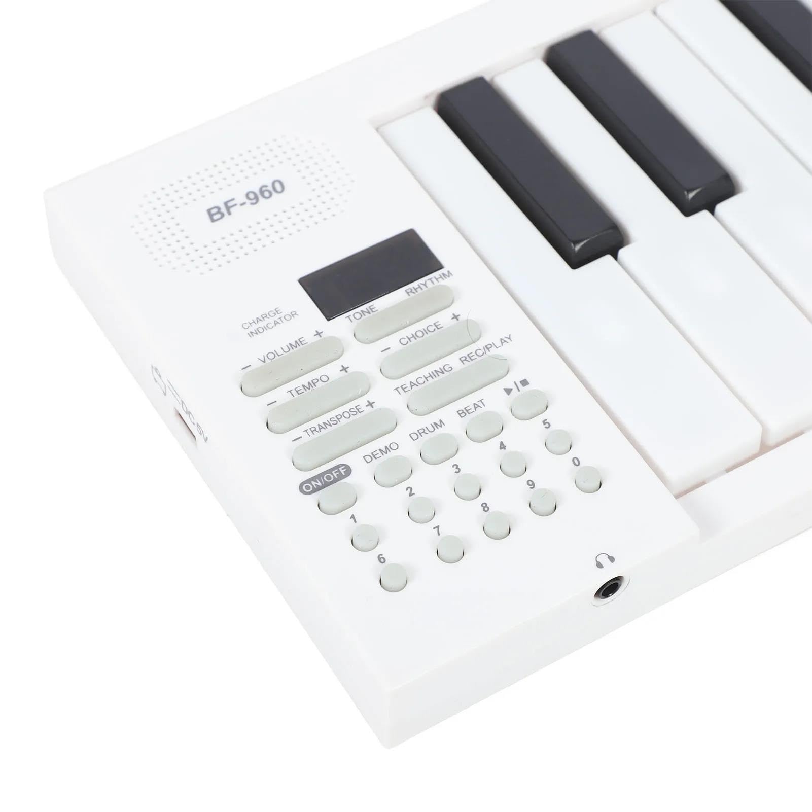 Pianino Elektroniczne Pianino Elektroniczne Dla Początkujących 61 Klawiszy Składane Przenośne Z Funkcją Nagrywania I Odtwarzania