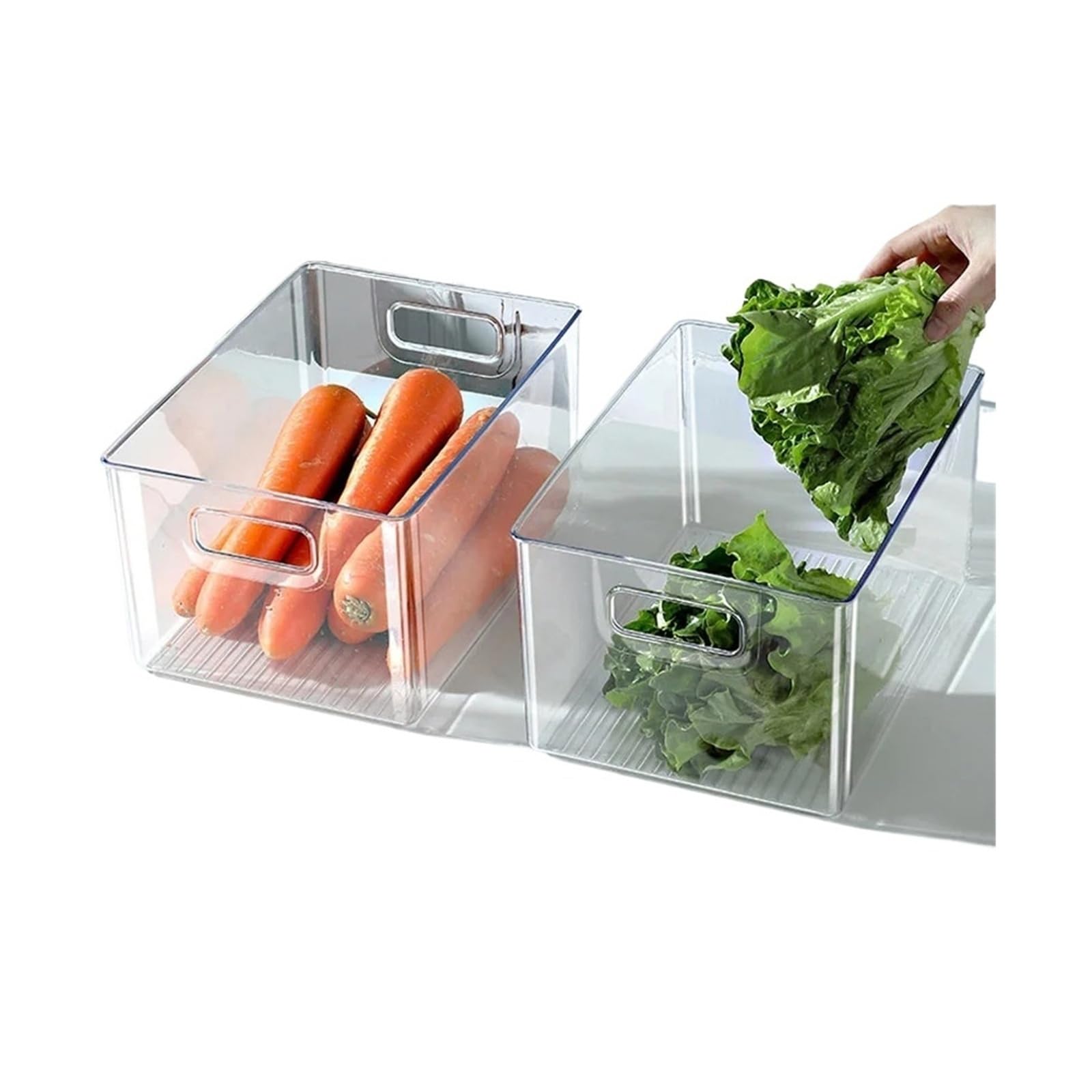 Caja De Almacenamiento Estilo Cajón De Refrigerador, Contenedor De Almacenamiento | Caja de almacenamiento estilo cajón de refrigerador,Soporte de estante,Caja de almacenamiento transparente