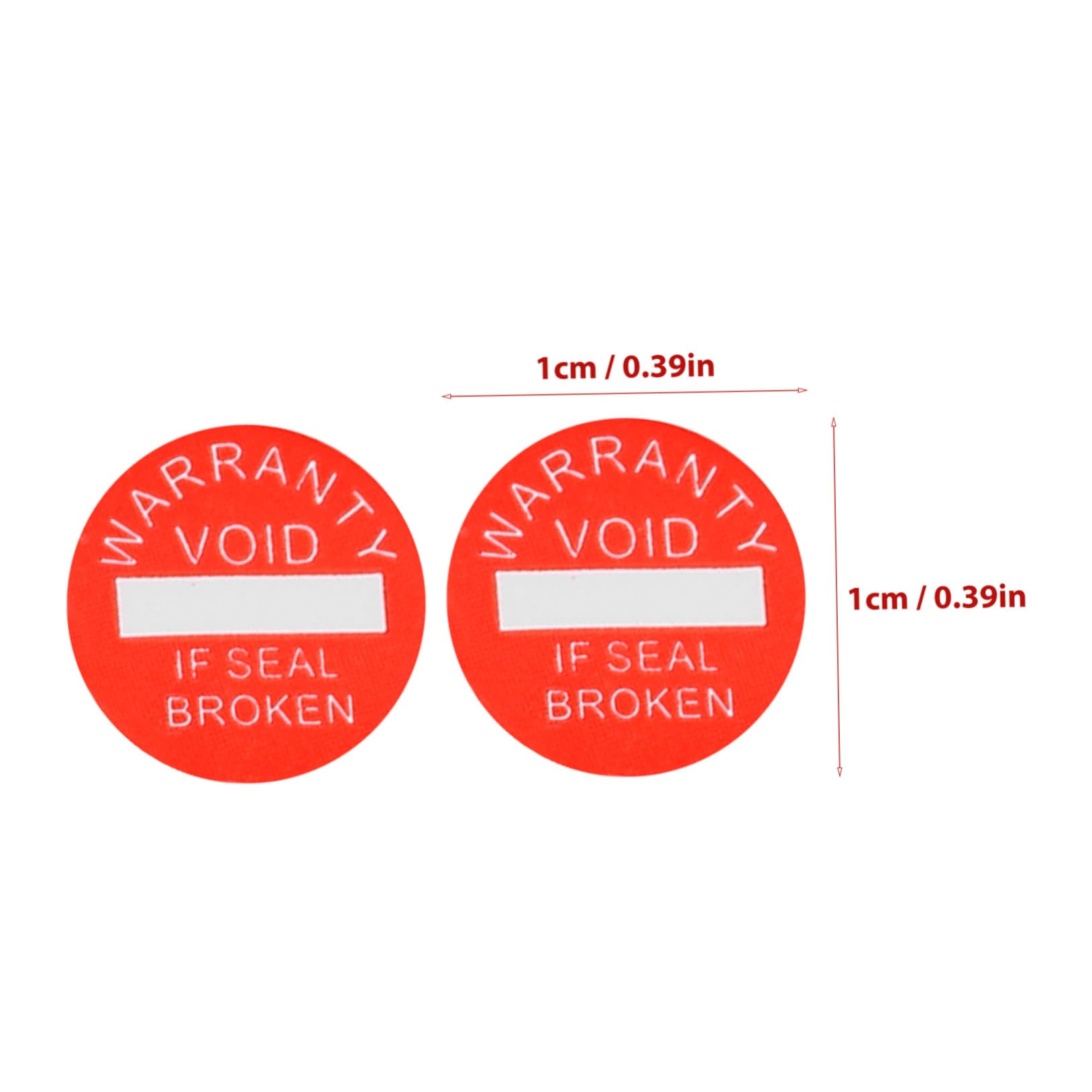 Ciieeo Warning Sticker Set 1000 Pieces If Seal Broken Caution Label Round Paper Material Adhesive Back