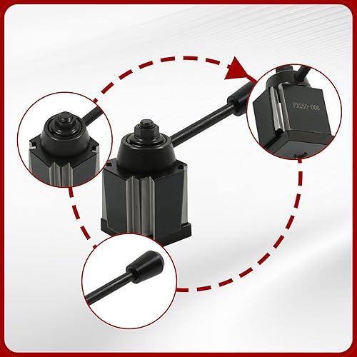 Miniatura 7 de findmall OXA - Juego de 3 postes de herramientas tipo cuña 250-000 FX tipo cuña 250-001, 250-002 soporte de giro y revestimiento de cambio rápido