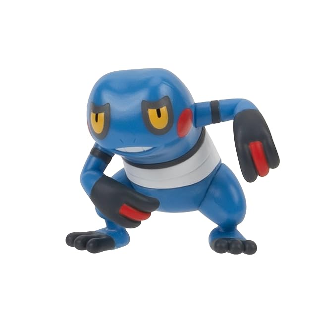 Foto 8 de 8 de Pokémon Game Surprise Attack Game Single-Pack Croagunk with Poké Ball - Poison & Fighting Disks - W5