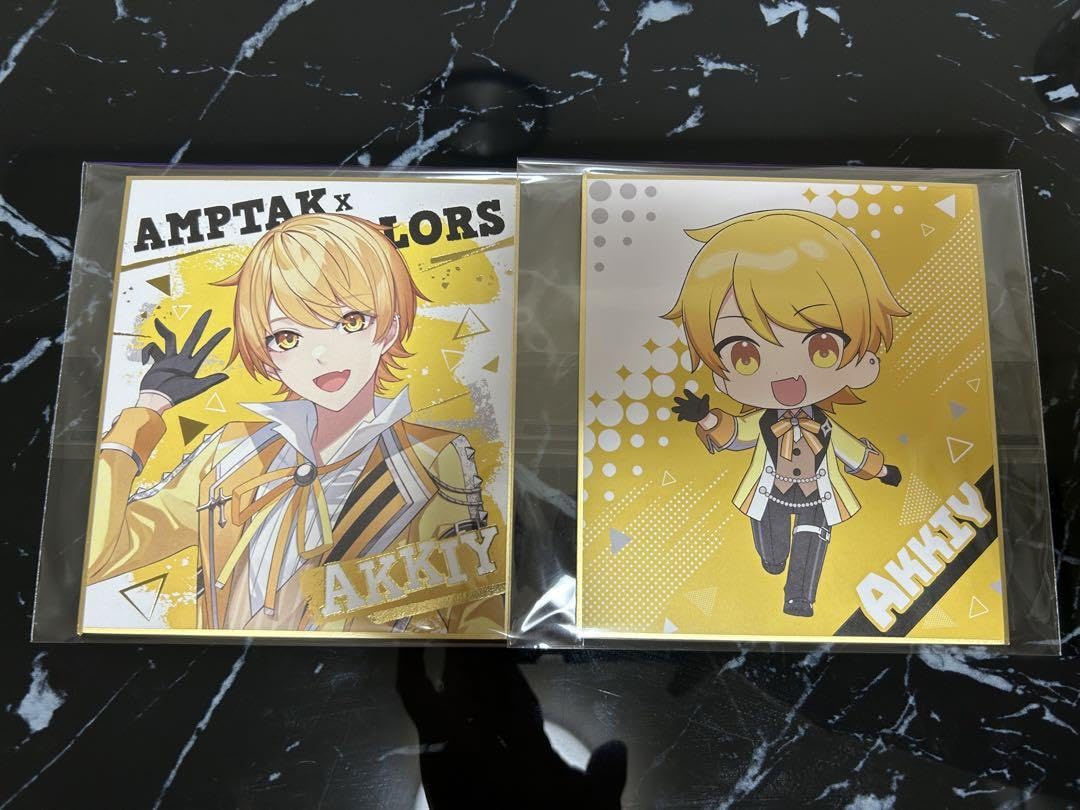 Amazon | AMPTAK × COLORS ミニ色紙 あっきぃ | 色紙 | 文房具