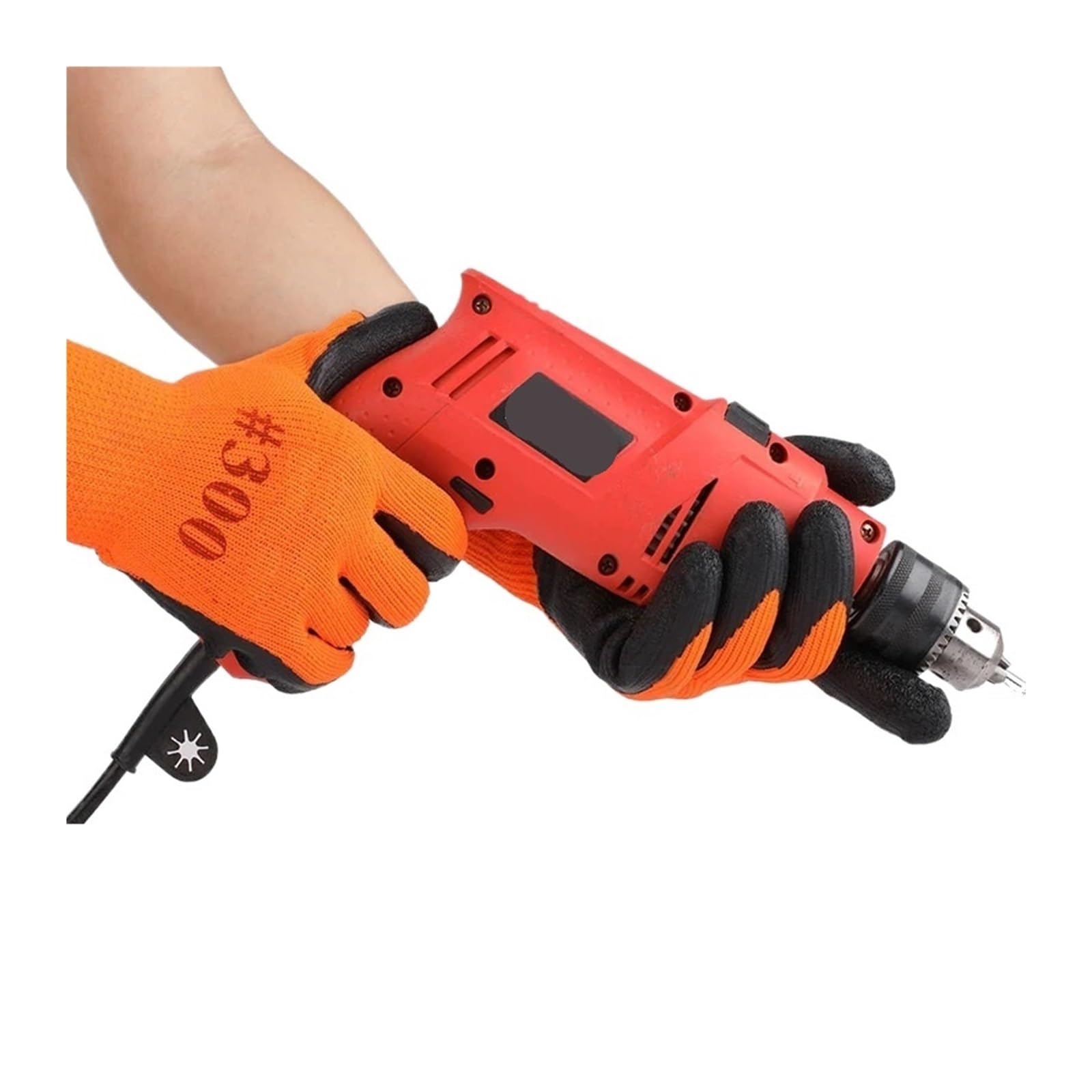 Guanti da lavoro impermeabili antiscivolo termici invernali 5 paia rivestiti in gomma in lattice for la sicurezza dei costruttori di riparazioni in giardino(Thicken XL)