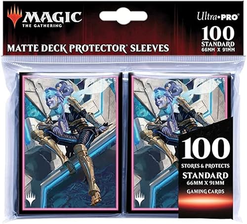 Ultra PRO Magic The Gathering - Fundas para cartas Kamigawa Neon Dynasty de 100 unidades con Chishiro - Protege tus cartas con tecnología