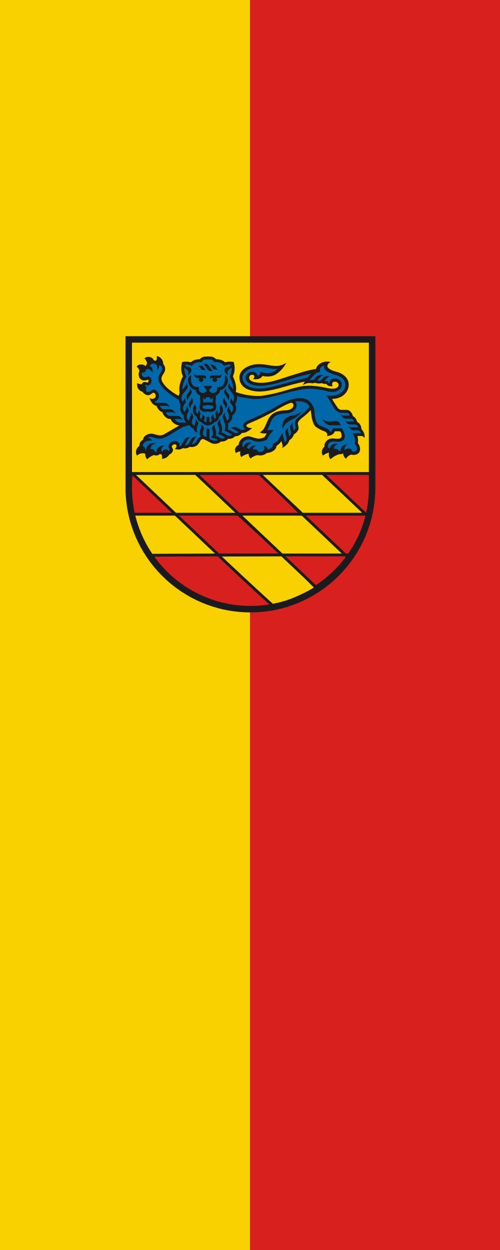 Drapeau portrait Fronreute 3.5m² en textile haute résistance 300x120