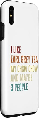 Miniatura 3 de iPhone XS Max Chow Chow Dog Owner Earl Grey Tea Lovers Quote Vintage Case