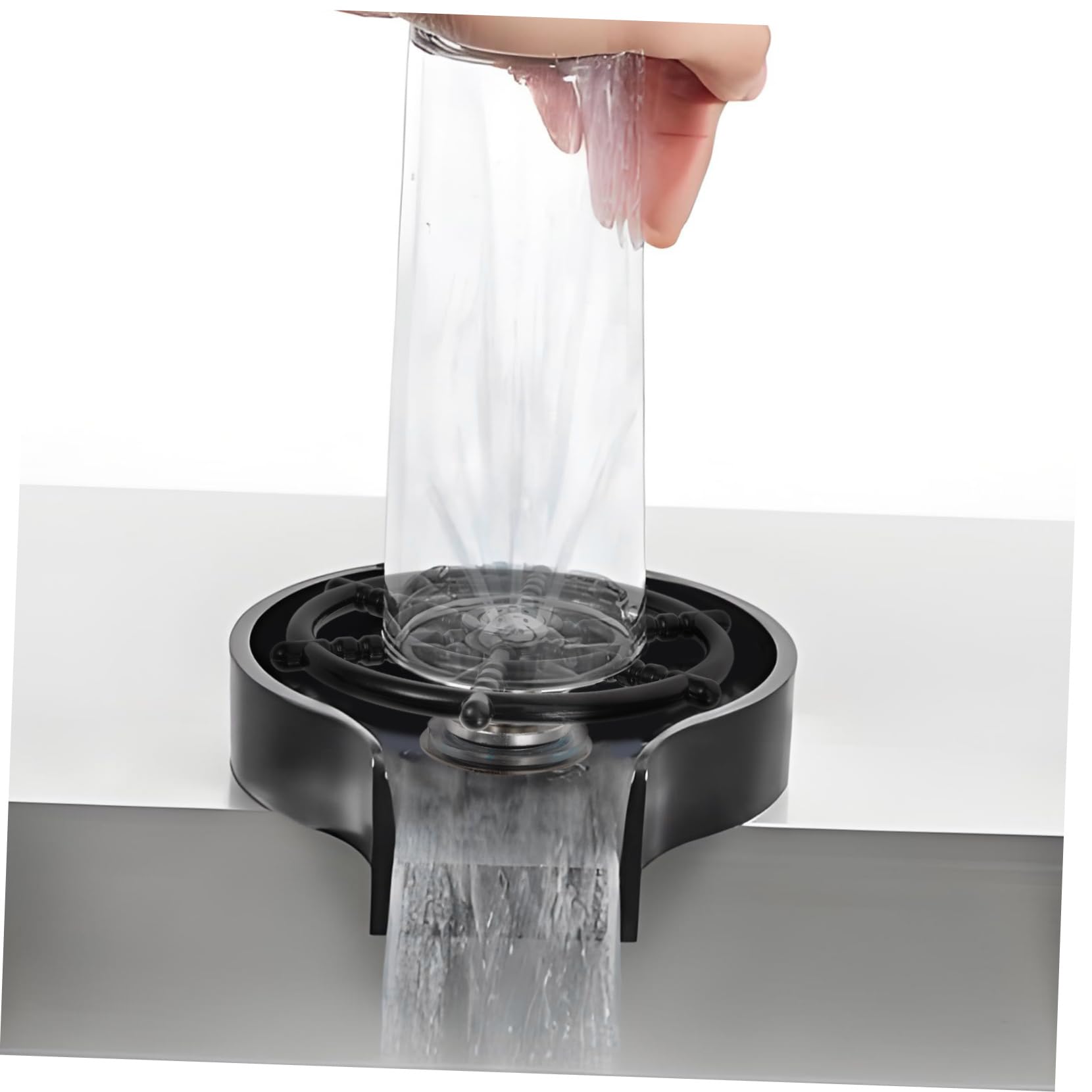 Enjuagador Reemplazo Boquilla de Alta para Fregadero de Vasos de Almacenar Presión Latón Plástico, Fácil y Bar y Cafetería