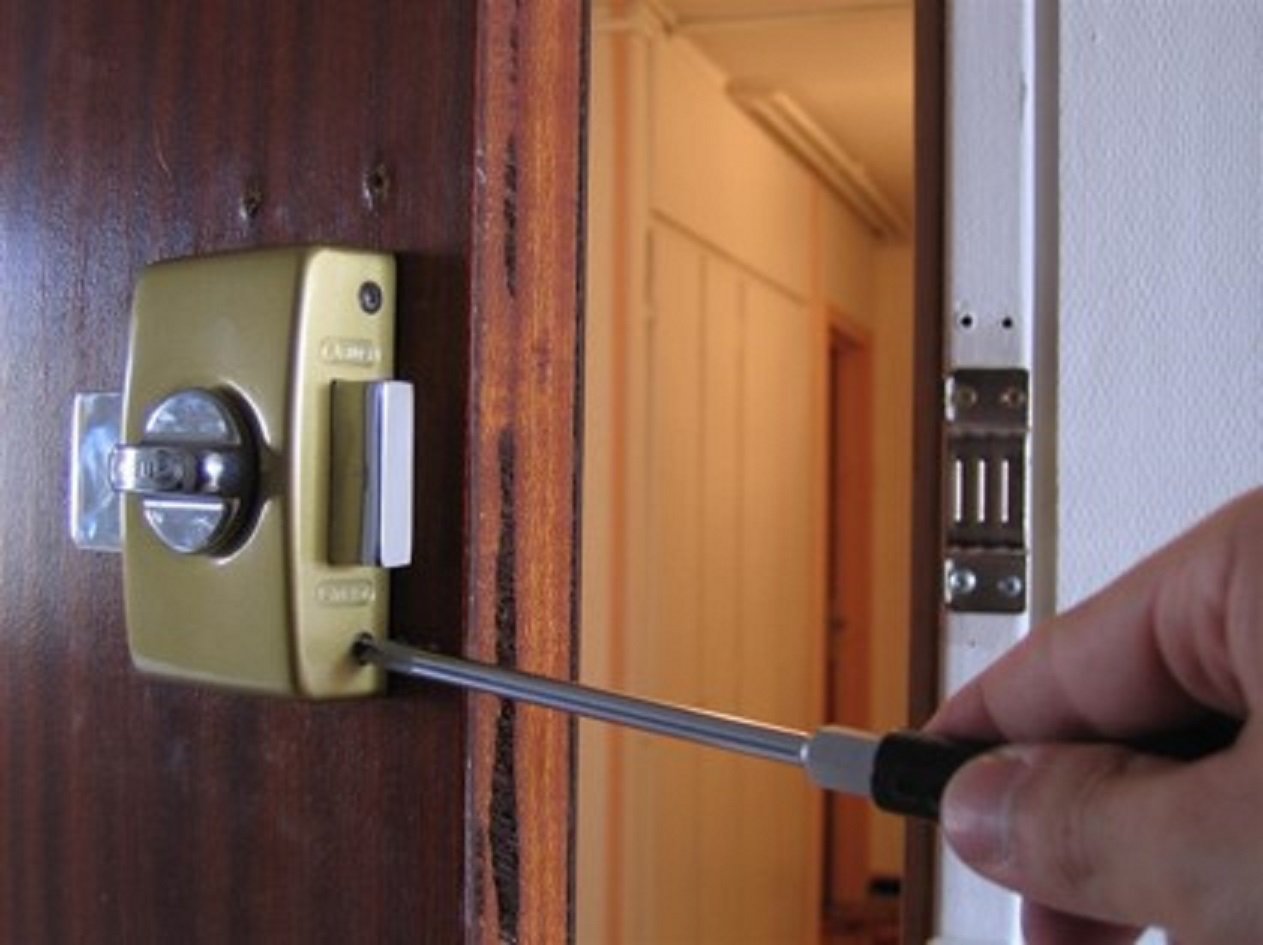 Abus 36959 V B W EK Verrou à bouton sans fermeture à clé/cale Blanc