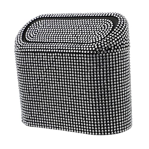 Basurero para coche minibasurero portátil de resina negra para colgar en las puertas