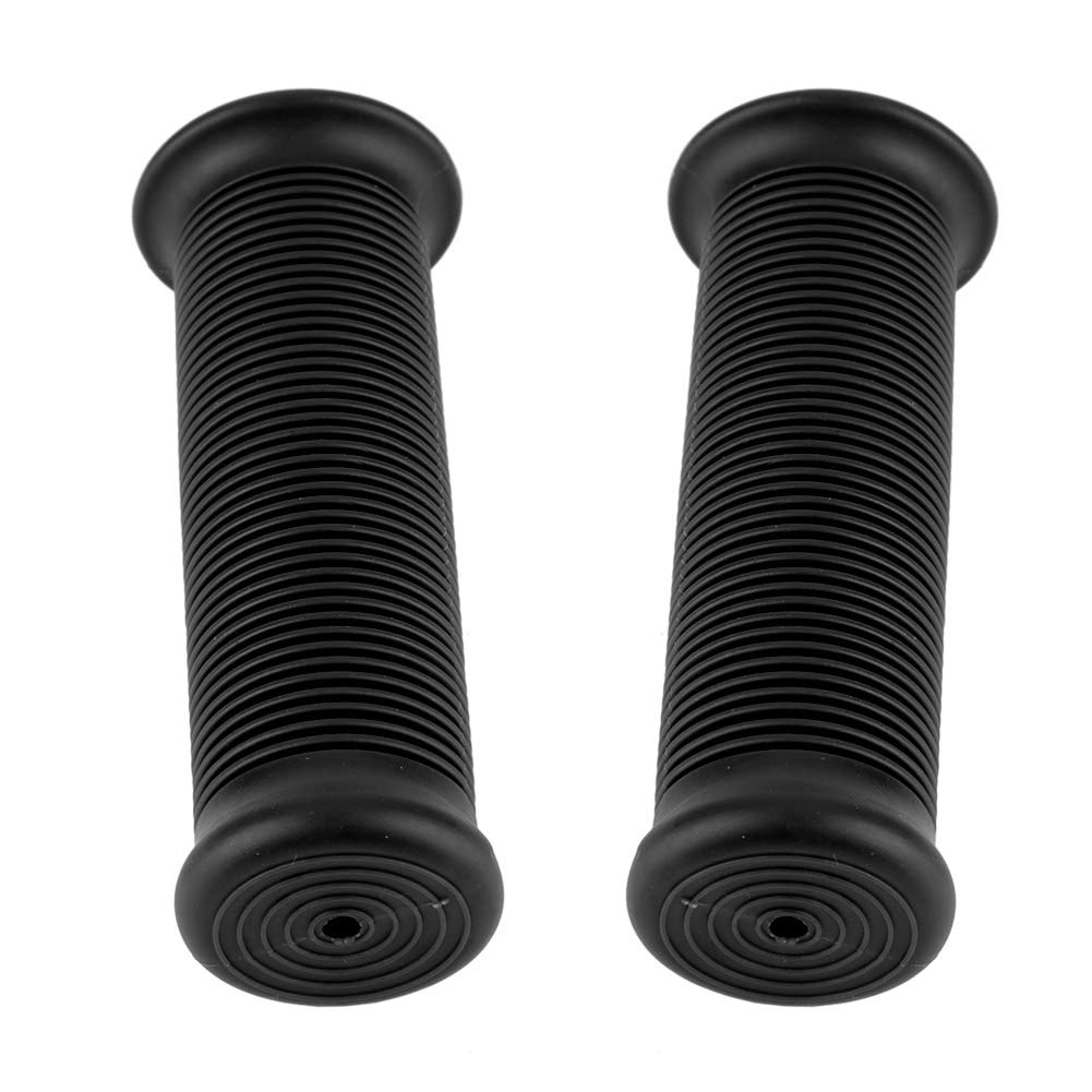 Impugnatura Moto Vintage TPU universale 2 pezzi 1 pollice 25 mm adatta per la maggior Parte Delle motociclette(Nero)