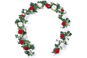 Floweroyal Artificial Rose Garland: A Velvet Touch for Your Decor