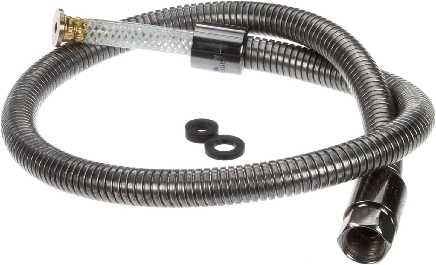 T&S Brass B-0042-H2A Hose, 42-Inch Flexible Stainless Steel, Less Handle
