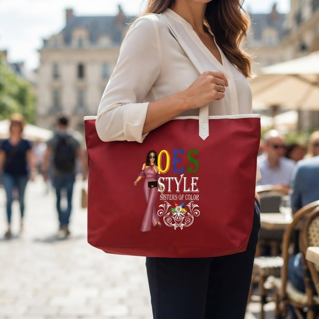 Order of the Eastern Star Tote Bag - OES Style Sisters of Color