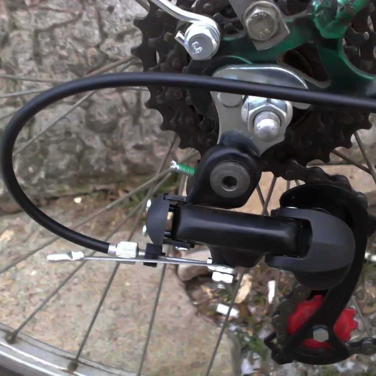 Set di cavi per cambio bicicletta, guaina cambio da 2 m e 4 cavi cambio interni per mountain bike, bici da strada - Parti di ricambio per cavi cambio anteriori e posteriori
