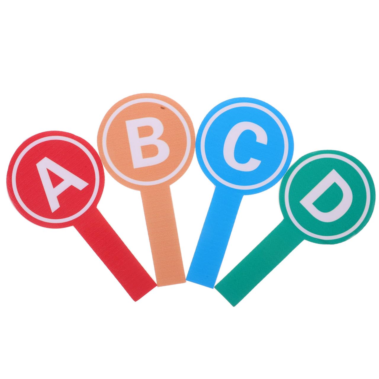 FRCOLOR Erasable Score Cards 7.7X3.9 Inch Handheld Voting Paddles with Letters for Classroom Auctions and Sports Scoring
