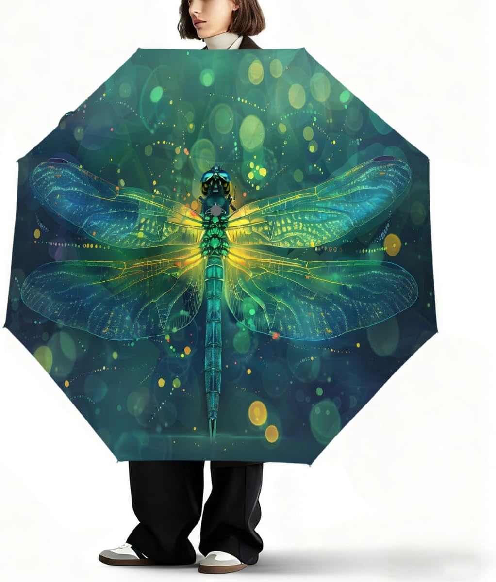 Summer Beach Blue Travel Folding Umbrella Automatic Compact Umbrellas Parasol Umbrella