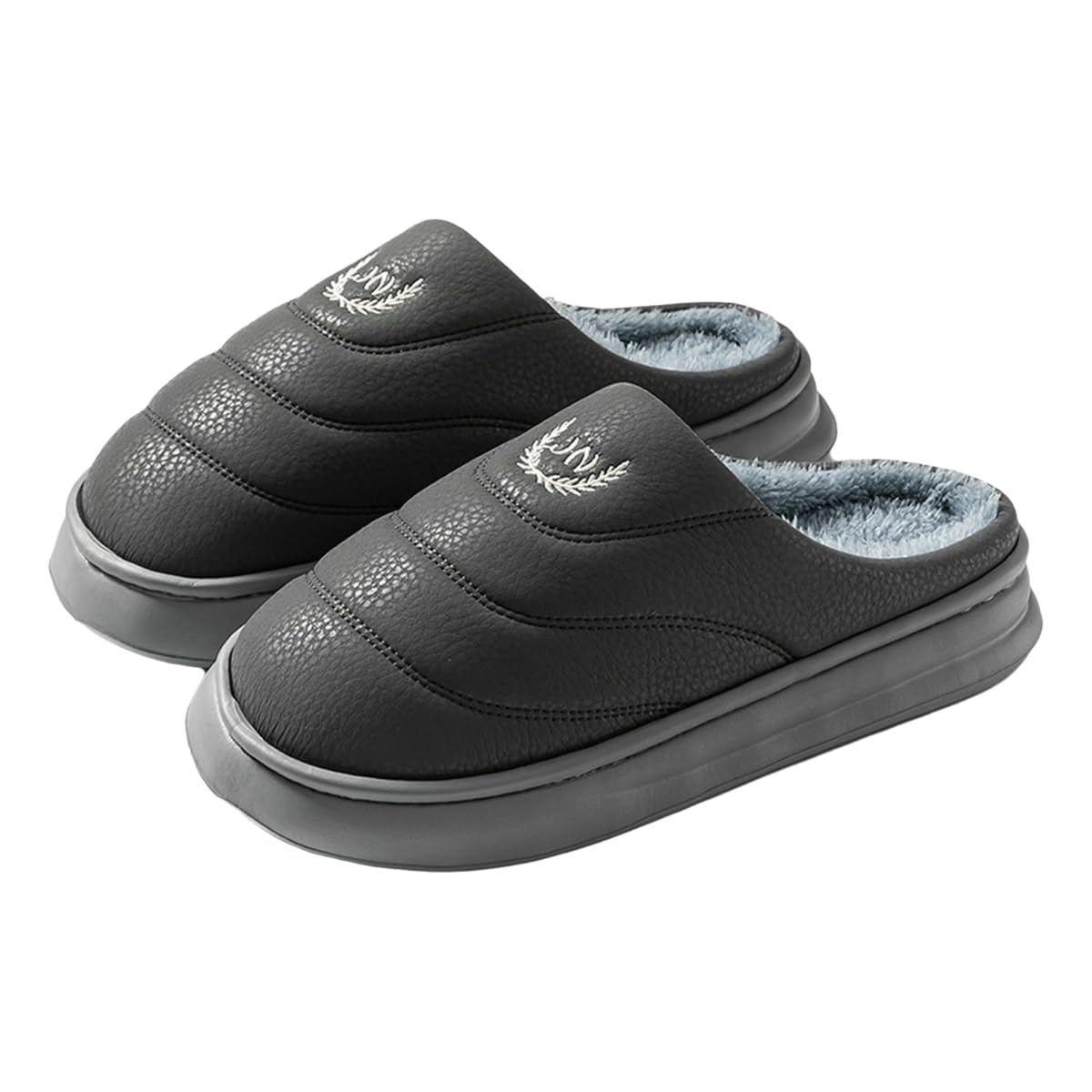 damskie kapcie duże rozmiary męskie bawełniane buty PU wodoodporne Casual Indoor Plus Velvet Home