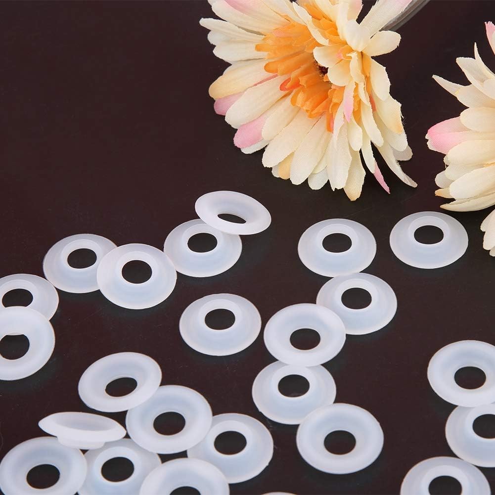25 Pezzi Guarnizioni Tappi Bottiglie Vetro,Silicone Guarnizione,Guarnizioni Bottiglie Vetro,Guarnizioni Bottiglia Vetro Tappi Silicone,Rondella in Gomma per cap Swing Top Bottiglia di Vetro White