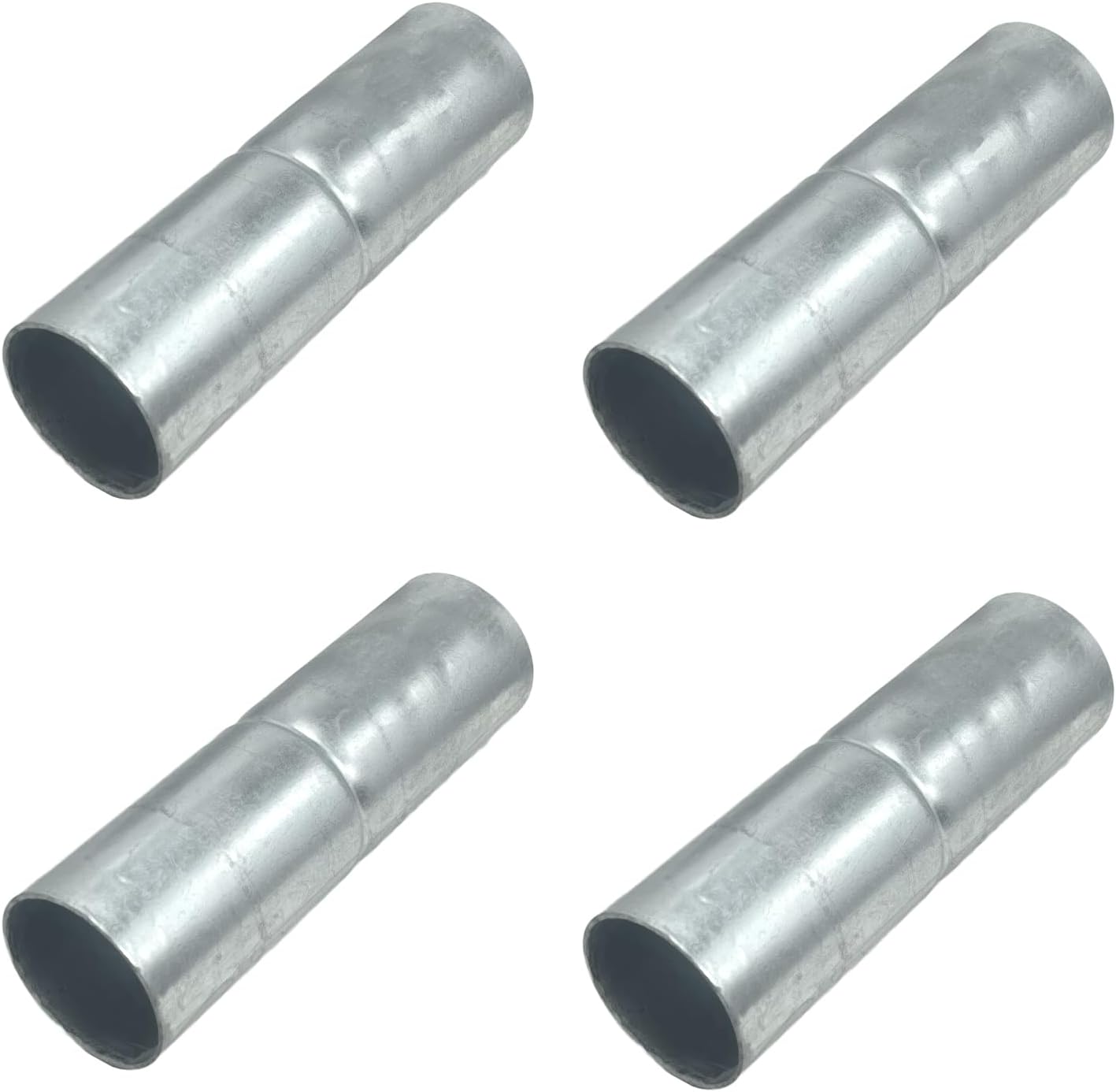 [Pack of 4] 15/8" x 6" Top Rail Sleeve, Galvanized Steel