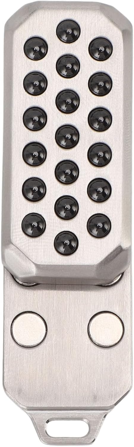 Metal Fidget Slider, 304 Stainless Steel Push Card Slider Toy with Rope, Fidget Toys for Adults Teens, Relieve Stress Anxiety ADHD, Gift for Boyfriend, Husband and Father