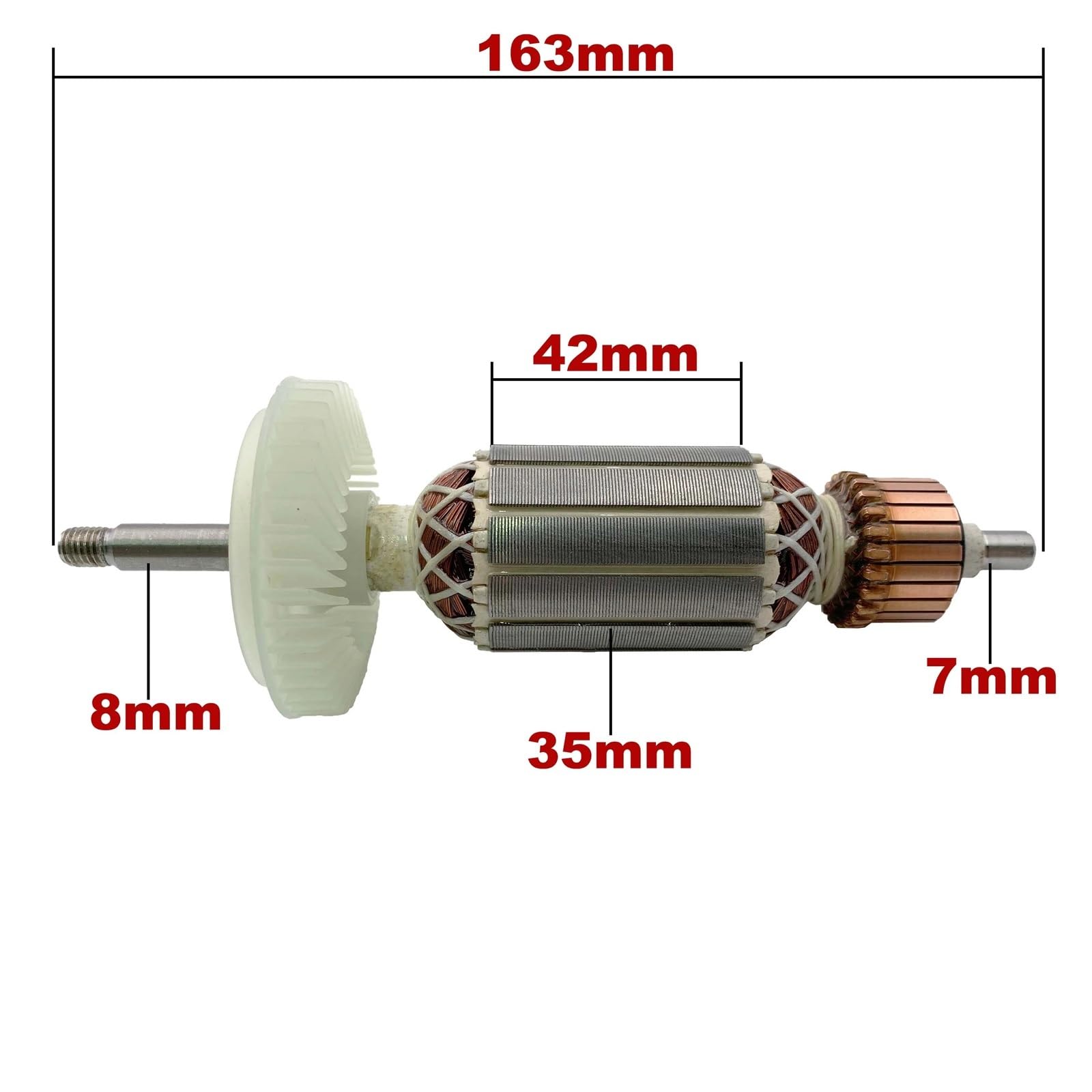 Rotor de armadura de GWS7-115 AC 220V 240V for repuestos de amoladora angular For BOSCH, amoladora GWS 7-115