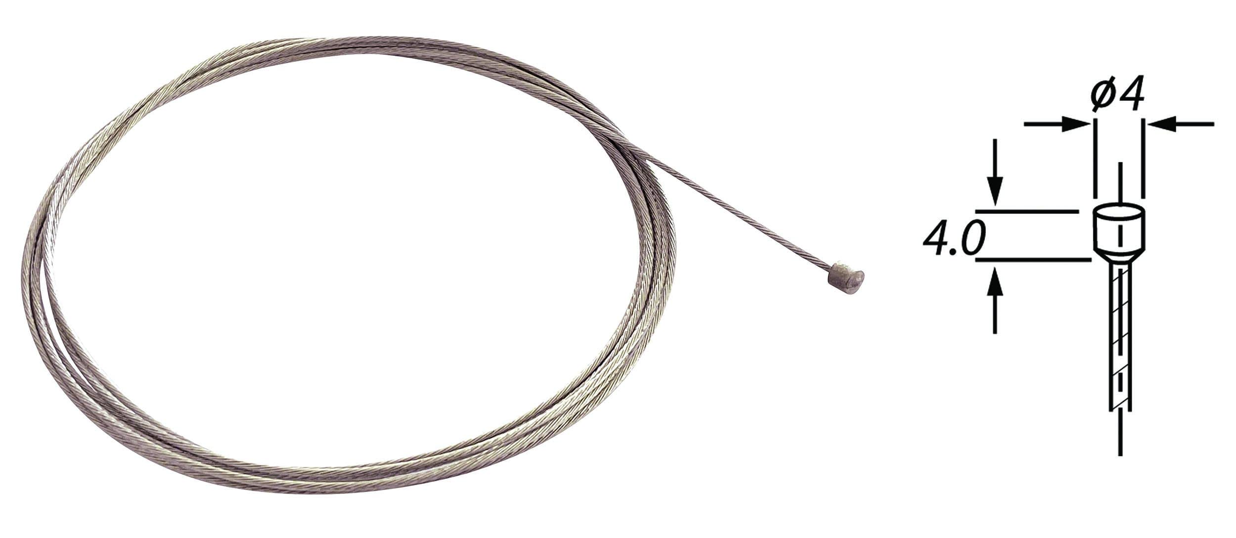 Velox Câbles de dérailleur Universel - INOX (Boite de 25) - Câbles de dérailleur, INOX, 2.50m, 12 Fils, 1.2mm (12/10)
