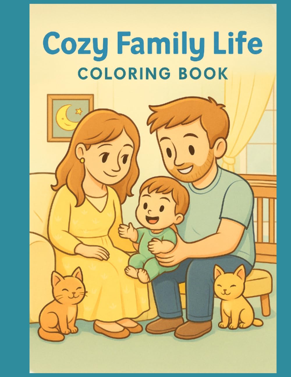Cozy Family Life: Coloring Book