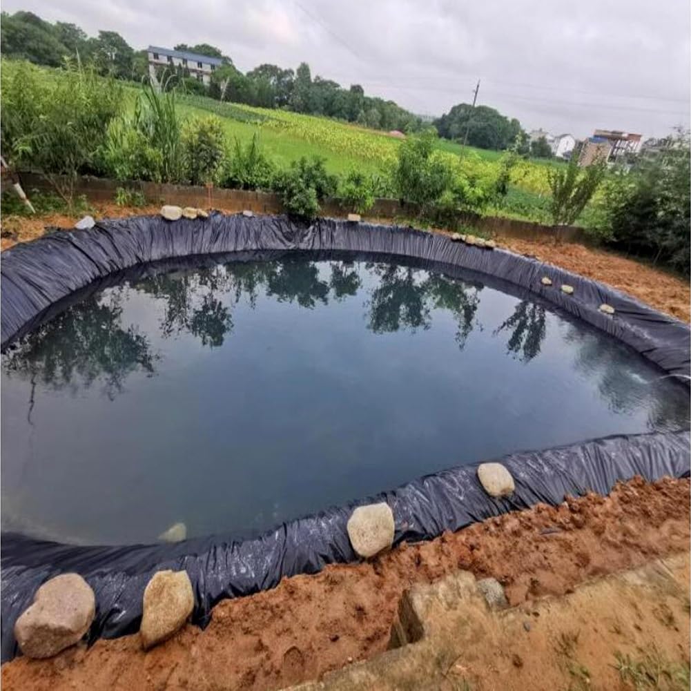 Telo impermeabile per laghetto, 7 x 14 m, membrana flessibile per giardino, cascate e acqua, copertura per laghetto di varie dimensioni