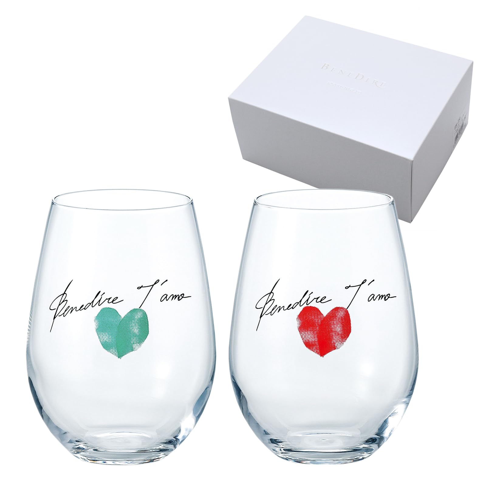 Toyo Sasaki Glass Benedire T'amo Tamo Tumbler 12.8 fl oz (380 ml) HS Hard Strong