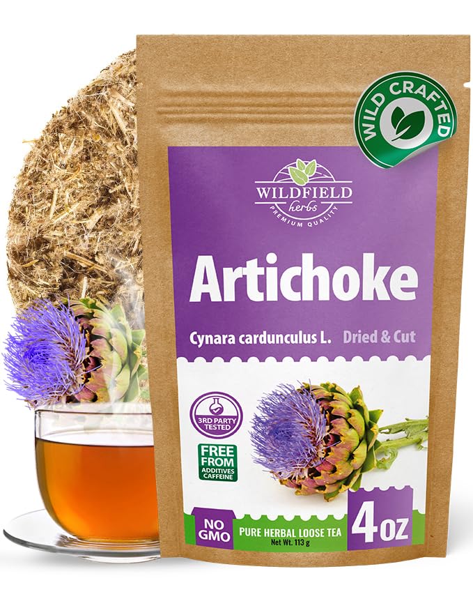 Image of 4 oz. Alcachofa Artichoke Leaf Dried Artichokes Blend Herb Tea (Cynara Cardunculus) - 113g Herbal Hojas De Alcachofa Seca