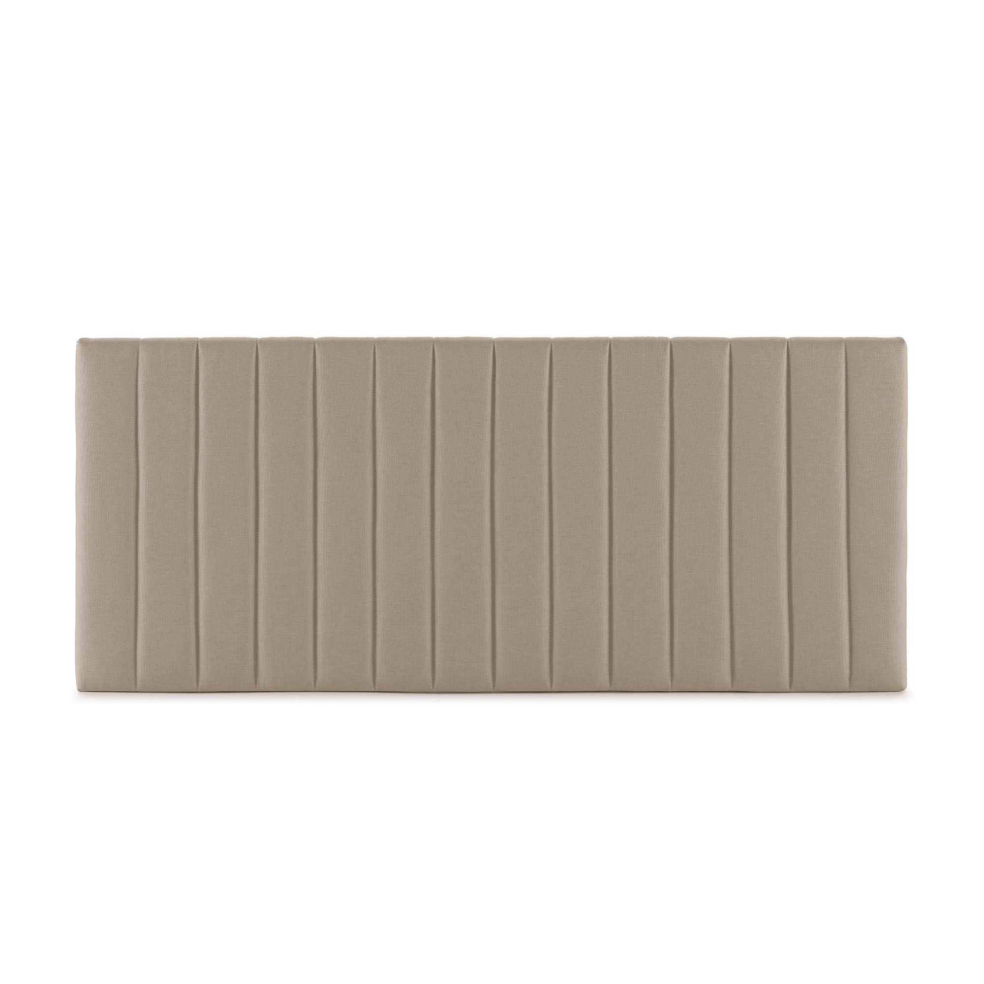HOMN LIVING Cabecero Eris tapizado en Tela Beige 140x60 cm, Incluye Herrajes y Tornillería