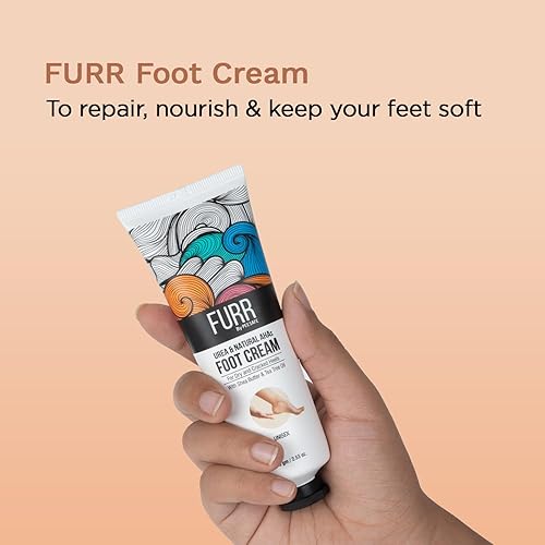 Miniatura 6 de FURR Crema para pies  Manteca de karité, aceite de árbol de té y aloe vera  Loción hidratante para pies  2.64 oz (75g)