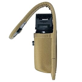 TAFTACFR Molded OC/Mace Spray Pouch, Top Flap Pepper Spray Holster OC/Mace Pepper Spray Black Pouch Hidden Snap(Small for MK3 and Large for MK4)