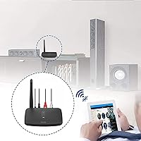Vista 6 de Besign BE-RCA Pro - Adaptador Bluetooth de largo alcance para transmisión de música Bluetooth, color negro