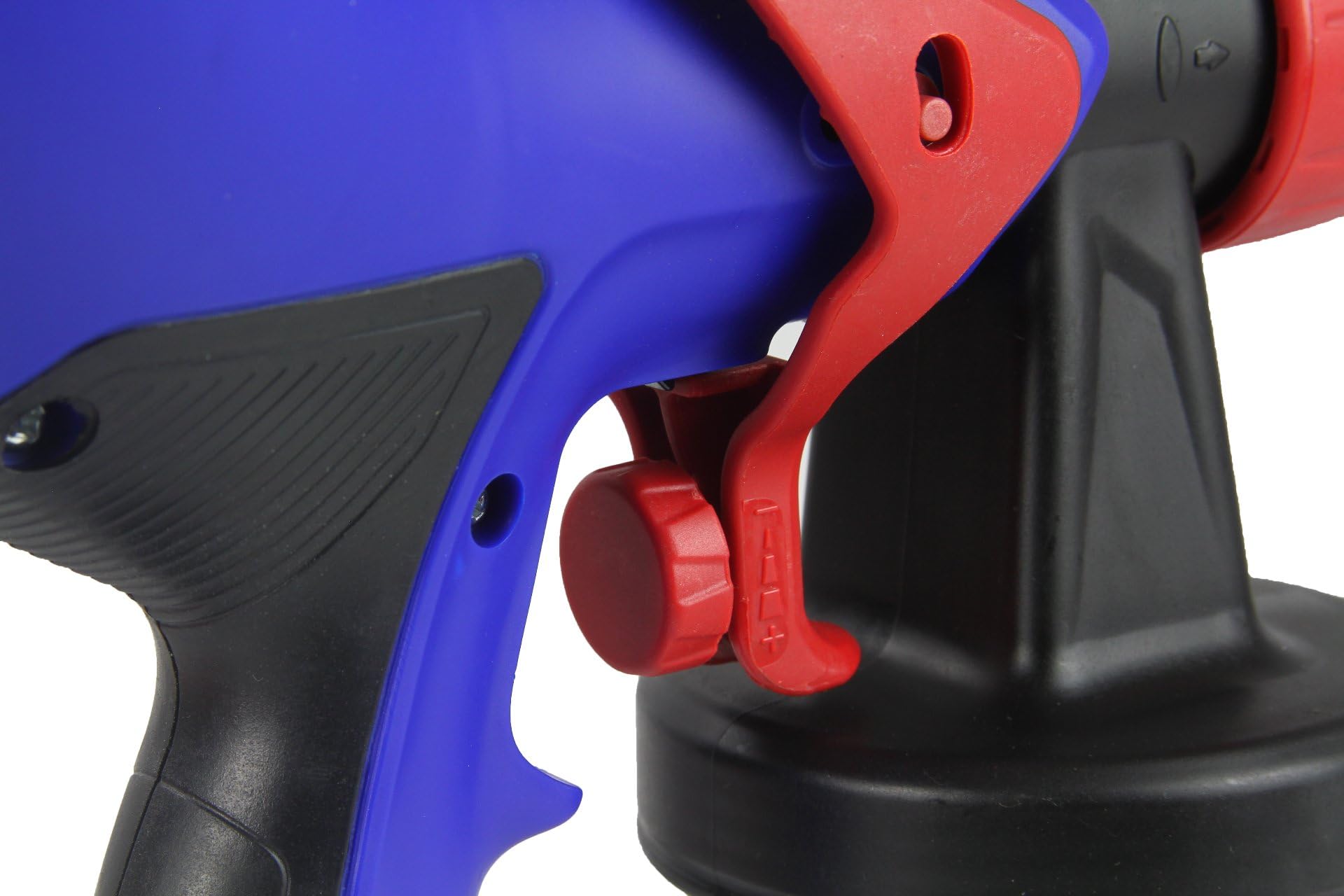Elektryczny pistolet natryskowy | 600 W | Maksymalny przepływ 0,5 l/min | Dysza metalowa 1,8 mm | Zbiornik 1 litr | do farb olejowych akrylowych emulsyjnych, impregnujących podkładów lakierniczych