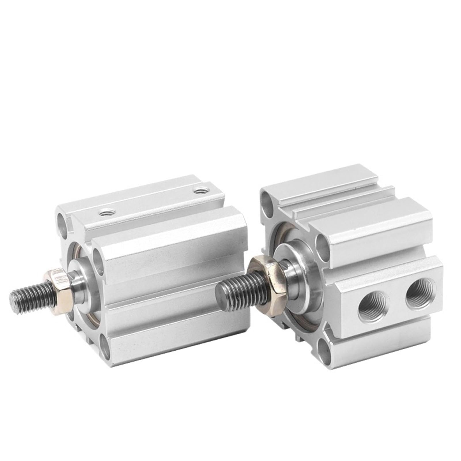 VKvmNYlxx 1pcs SDA63-B air Pneumatic Cylinder SDA63x50-B Double Acting Compact Cylinder Bore 63 mm Stroke 5-100mm Male Thread(SDA63X75-B,Nill)