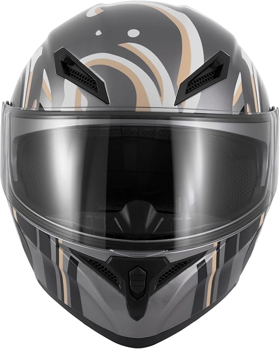 Spark Adult Flip-Up Motorcycle Helmets - DOT Certified Full Face Helmet with Dual Visor & Quick-Release Buckle, Lightweight ABS for Commuting and Touring