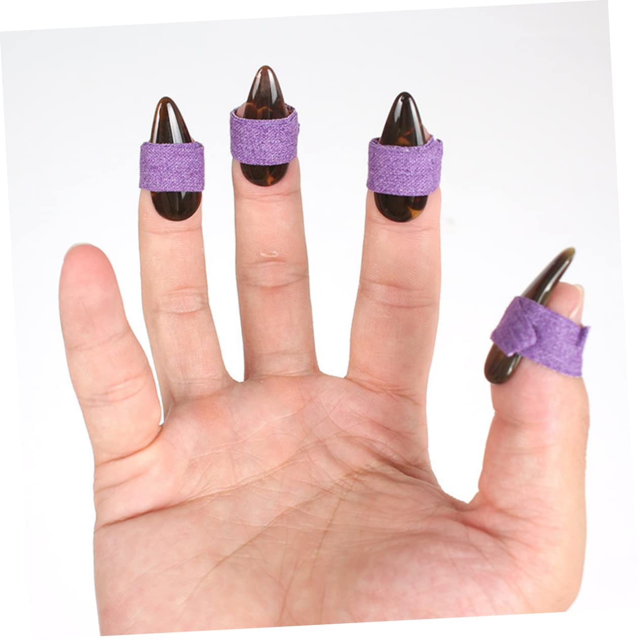 ifundom 3sätze Guzheng Nagelschutz Professionelle Fingerpicks Für Erwachsene Geeignet Für Guzheng Und Saiteninstrumente Langlebig Leicht Zu Reinigen Mit Praktischem Aufbewahrungsbeutel