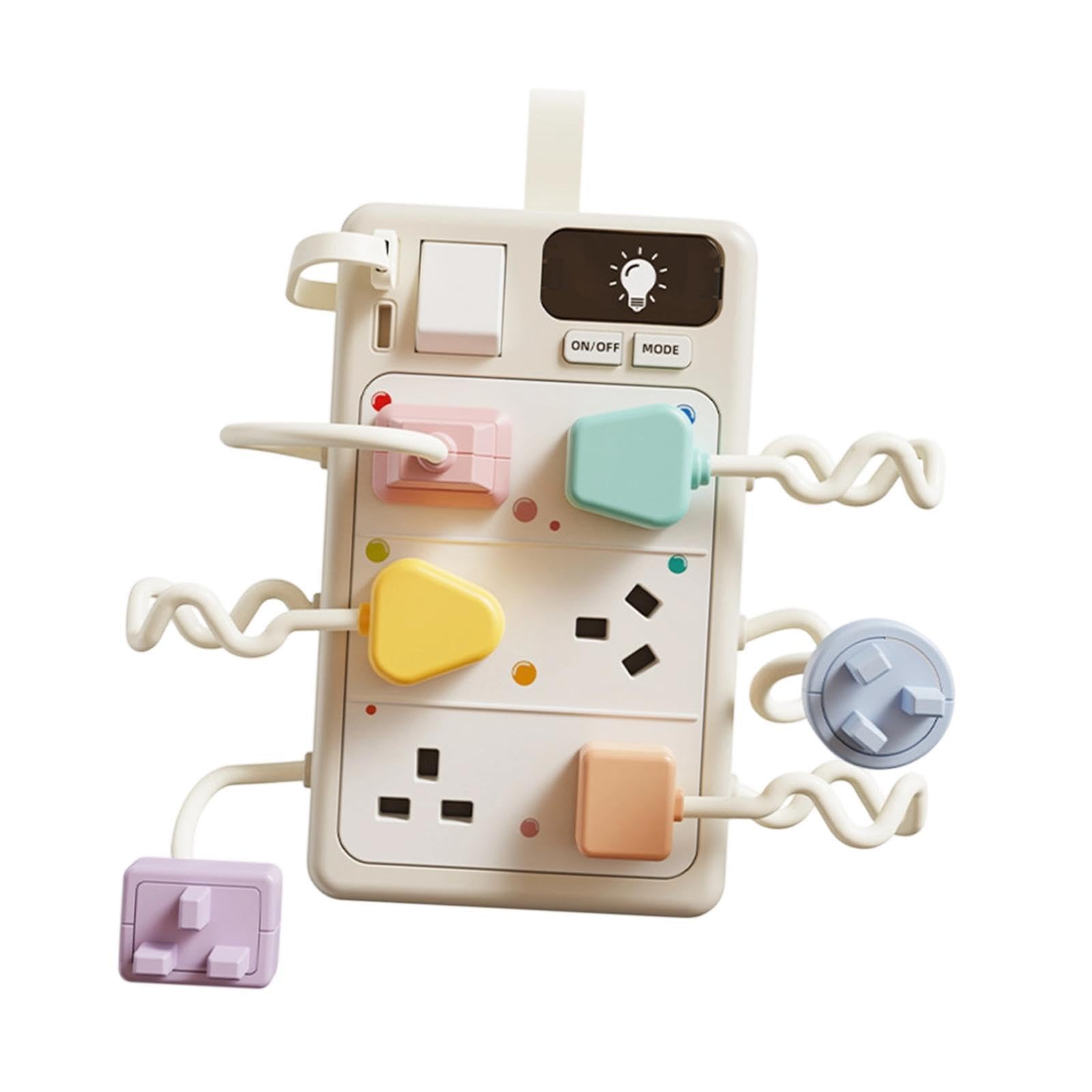 Gioco Interattivo Busy Board: Abbinamento di Forme di Prese, Accoppiamento di Luci, Riconoscimento Logico, Sviluppo della Coordinazion, Stile a