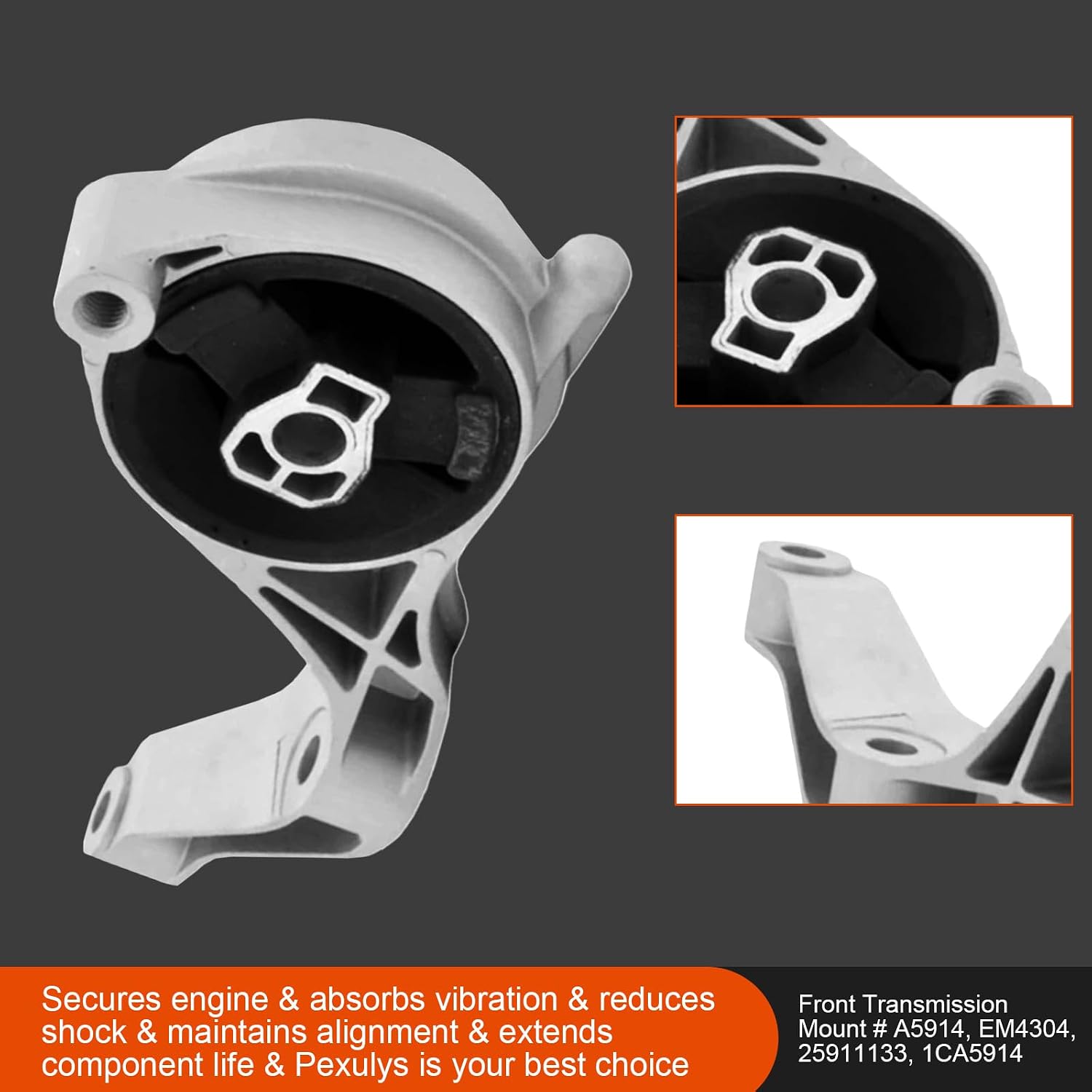 3Pcs Engine Mount For Saturn Vue 2.4L 2008-2010, Replace# A5664 A5604 A5914