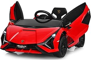 KidZone Kids Electric Ride On 12V Licensed Lamborghini Aventador