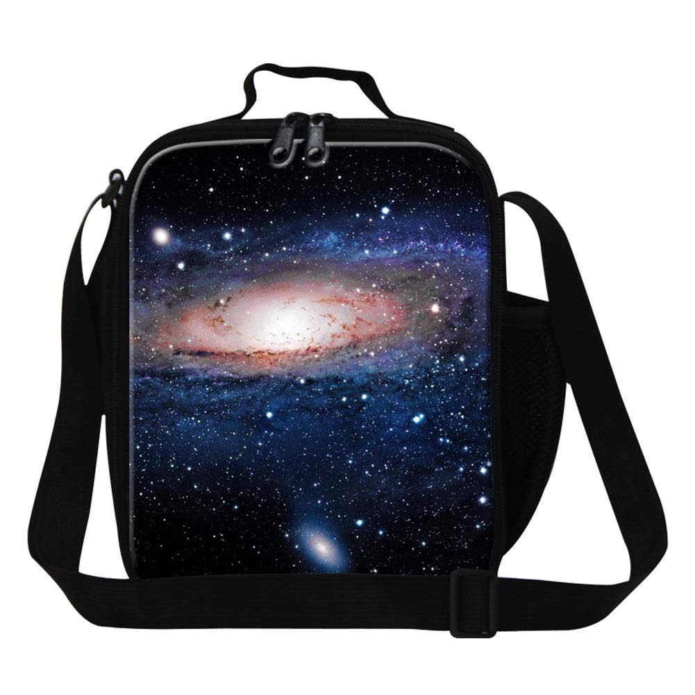 Bolsa De Almuerzo Térmica Con Estampado Galaxy Wolf - Portátil, Aislante, Para Niños Y Adolescentes