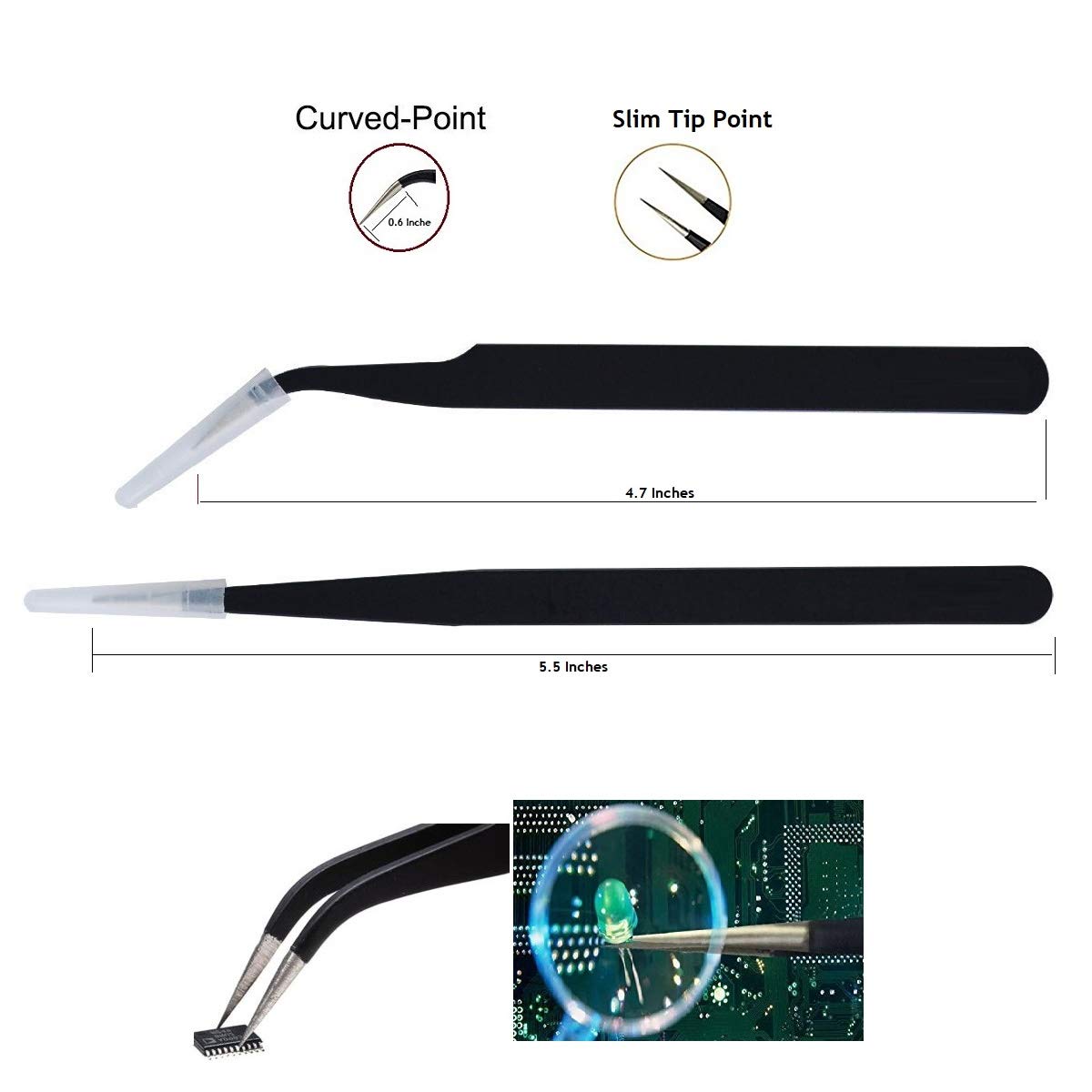 PagKis 8 PCs ESD Safe Tools for Gadget, Electronics Repair – Spudger, Opening Pry Picks and Tweezers