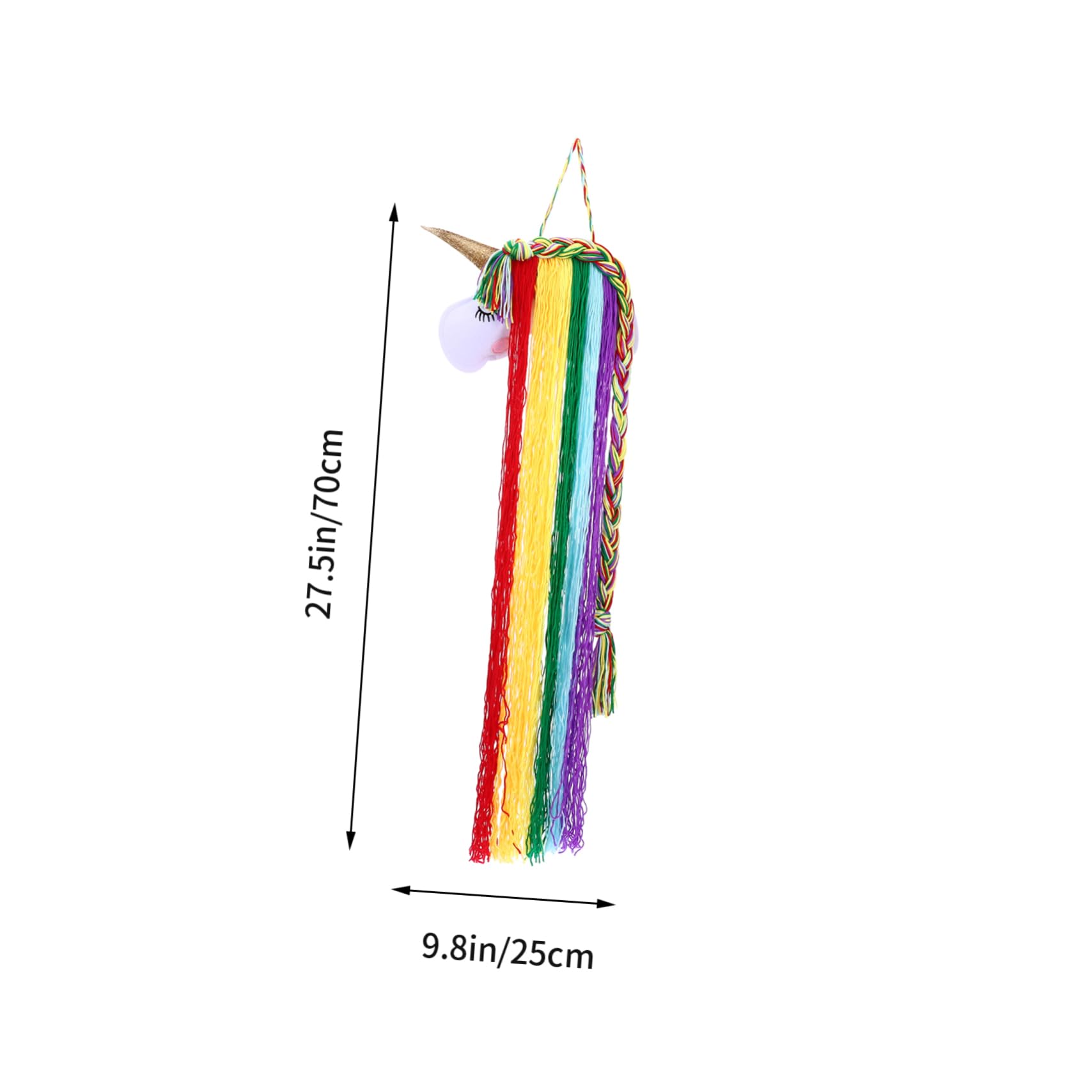 Beatifufu Cute Unicorn Hairpin Rack Ponytail Holders Hair Clip Storage Decor Wall Hanging Organizer for Girls