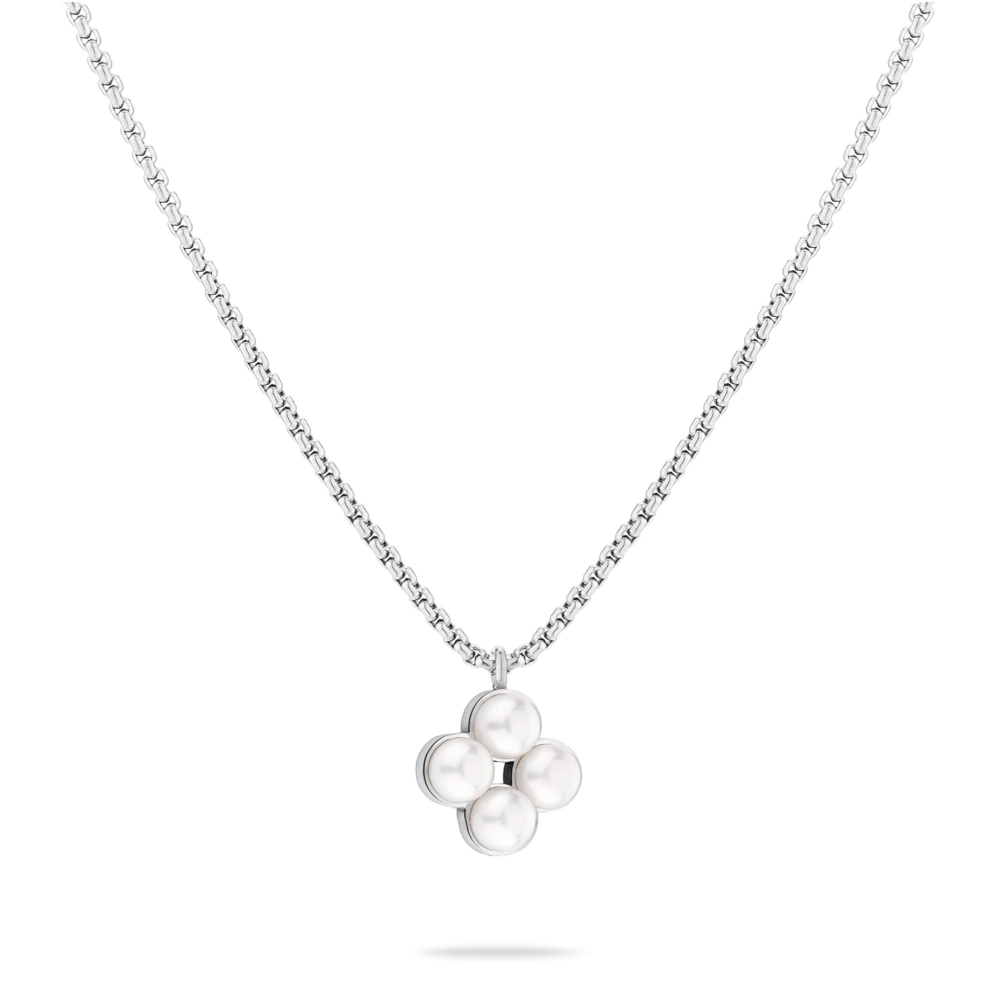 Tamaris Necklace TJ-0512-N-45, 45, Stainless Steel, Glass Pearl