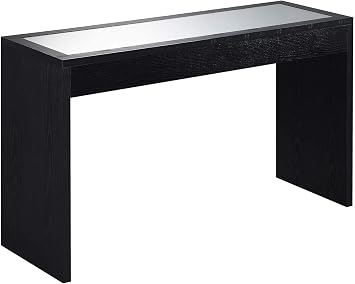 Convenience Concepts Northfield Mirrored Console Table, Black