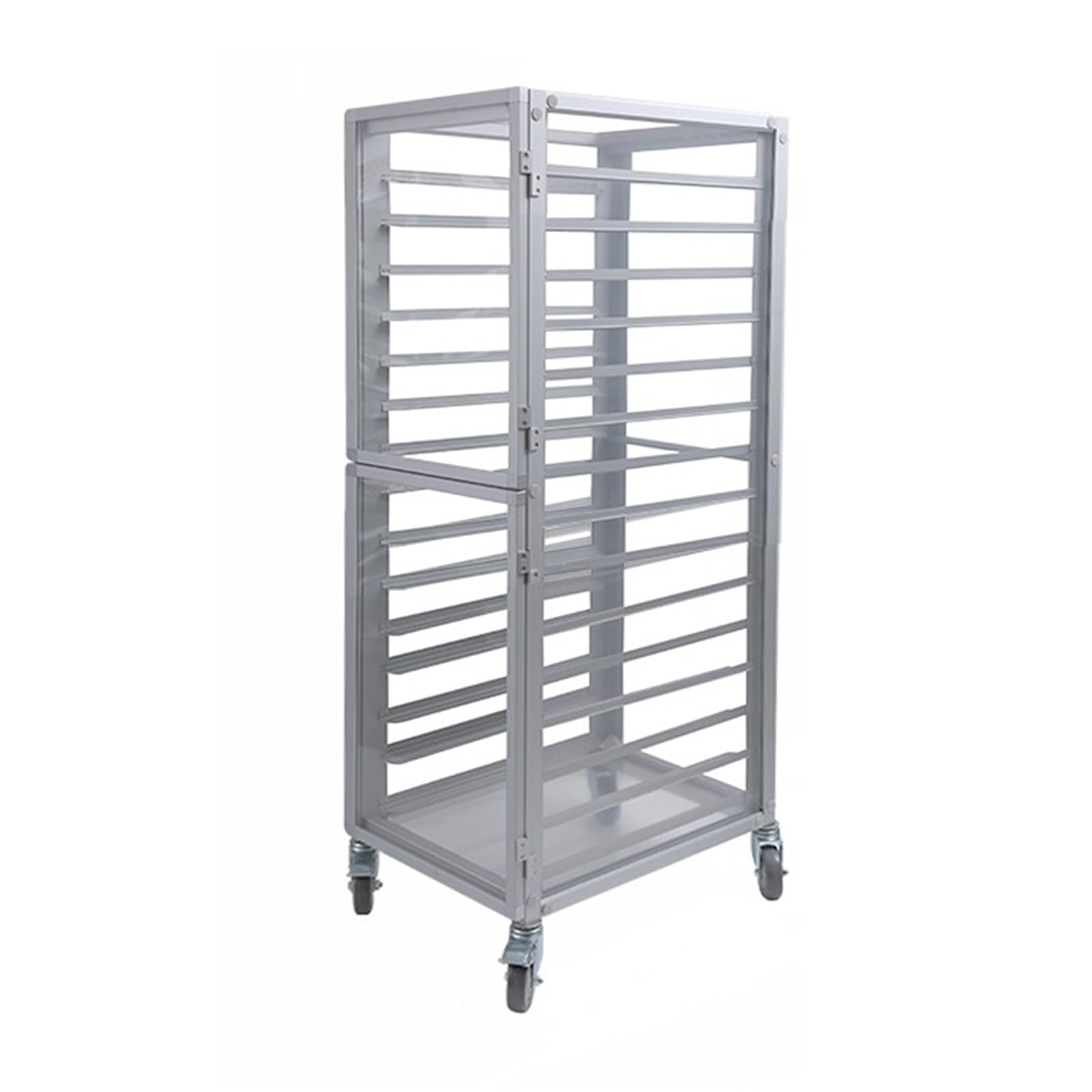Grande Grille à Pain à 15 Niveaux avec roulettes - Idéale pour Les Cuisines Professionnelles, Les boulangeries et Les Restaurants - Parfaite pour la Fermentation et Le Stockage (155 x 65 x 4